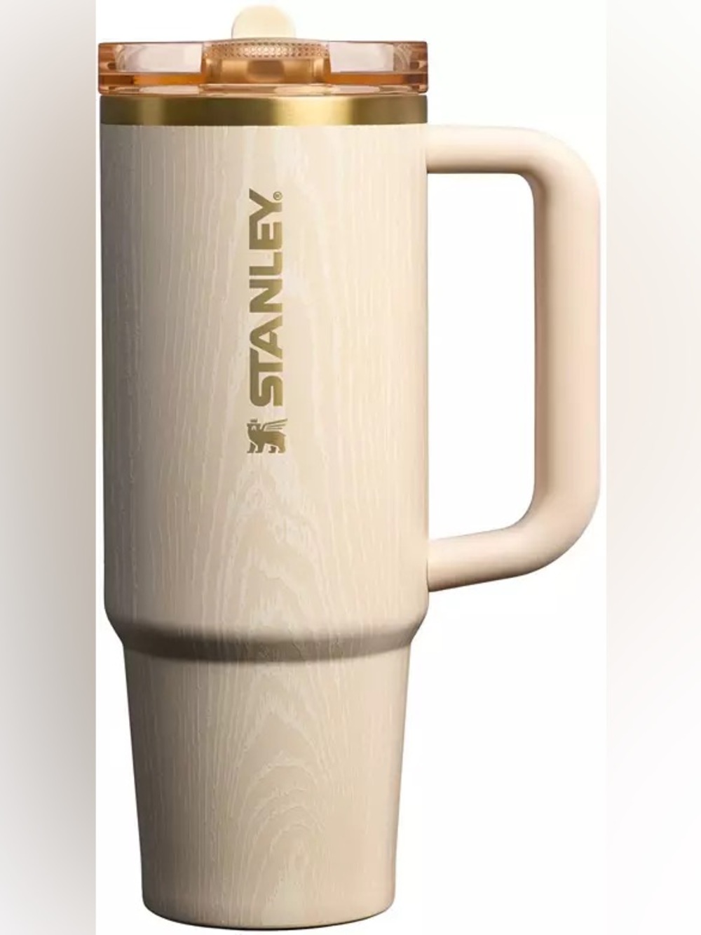 🖤New🖤 STANLEY Quencher ProTour Flip Straw 30 oz Birch Woodgrain Wood Cream